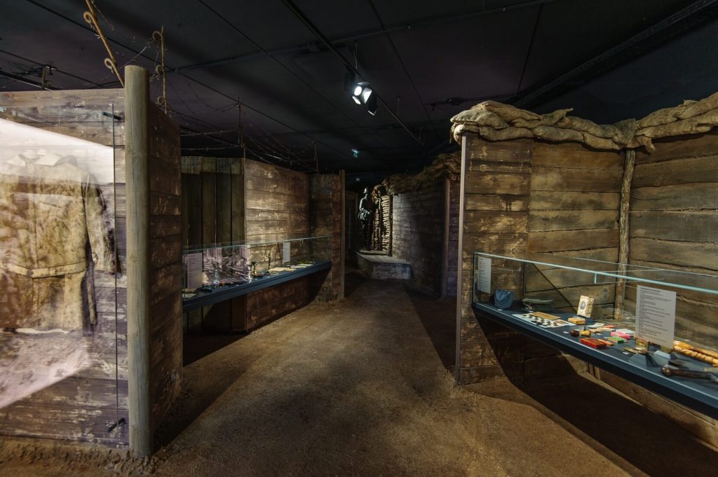 Musée Guerre et Paix à Novion-Porcien dans les Ardennes - tranchée