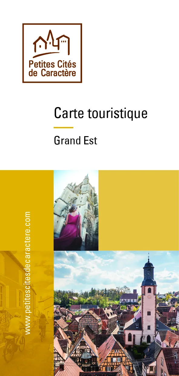 Carte touristique des Petites Cités de Caractère du Grand Est 2026