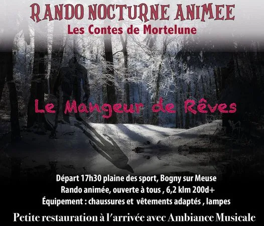 Randonnée nocturne de l'Aymon Trail 2025 et 2026 à Bogny-sur-Meuse dans les Ardennes randonnée ouverte à tous