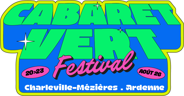 affiche 2026 du festival Cabaret Vert à Charleville-Mézières dans les Ardennes