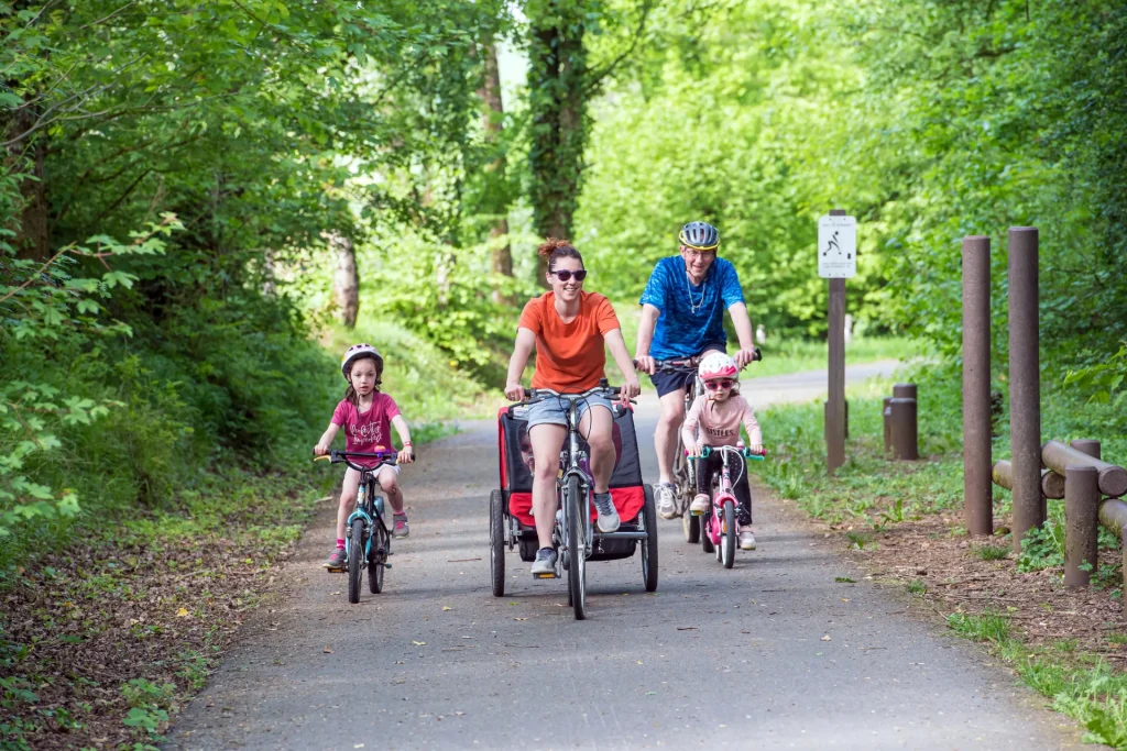 A vélo en famille sur la Voie verte de l