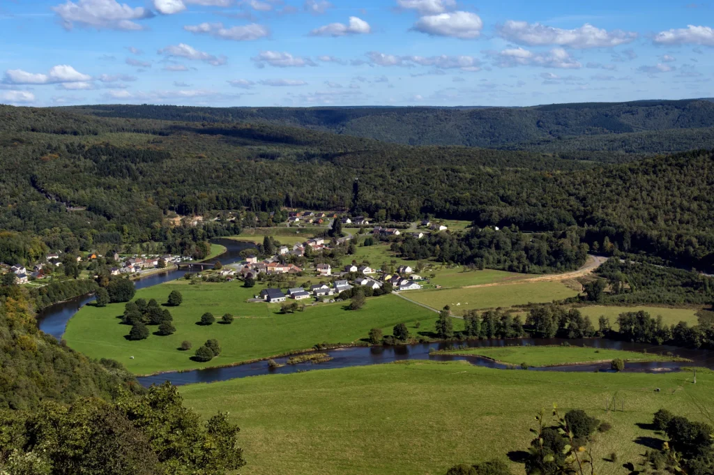 La vallée de la Semoy depuis le point de vue du Liry à Haulmé