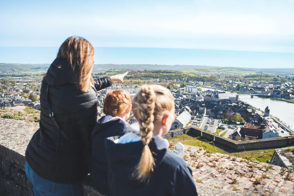 panorama sur Givet depuis la citadelle de Charlemont dans les Ardennes