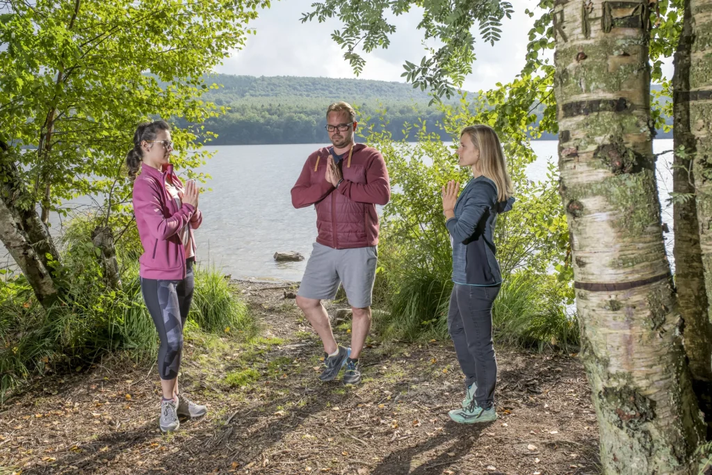 Yoga dans la nature ardennaise