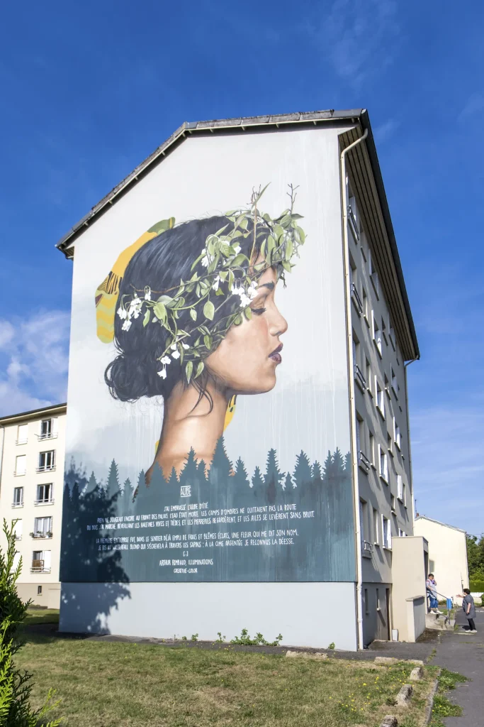 fresque street art Arthur Rimbaud à Charleville-Mézières dans les Ardennes
