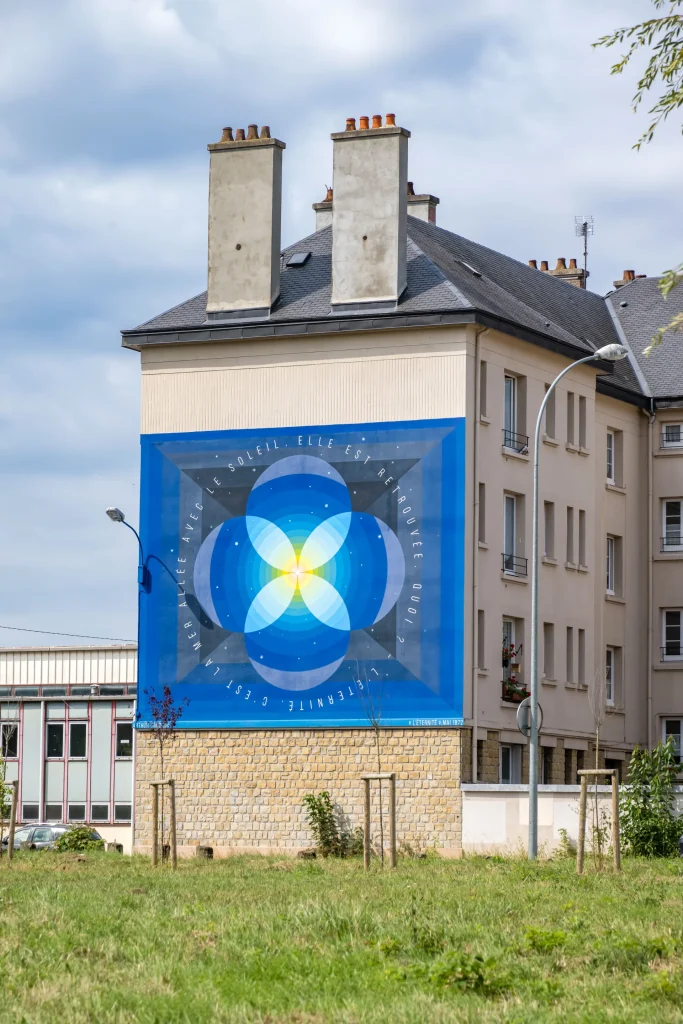 fresque street art Arthur Rimbaud à Charleville-Mézières dans les Ardennes