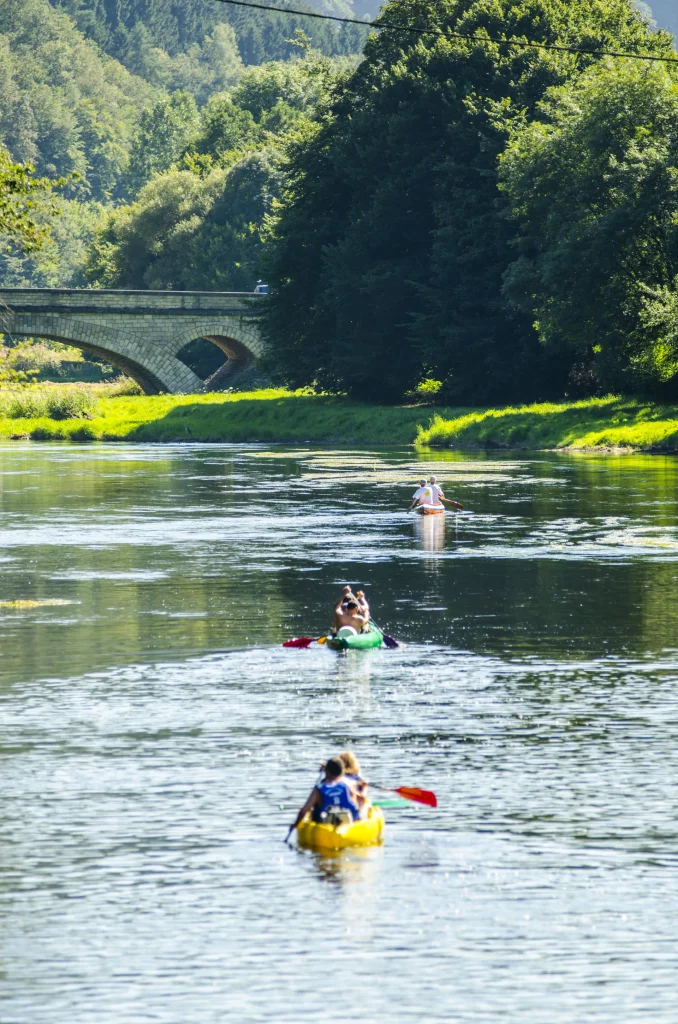 Canoë sur la Semoy dans les Ardennes