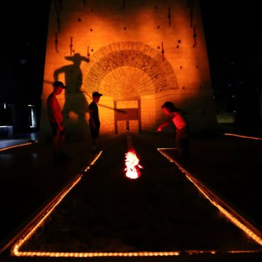 Son et lumière du haut fourneau du Domaine de Vendresse d