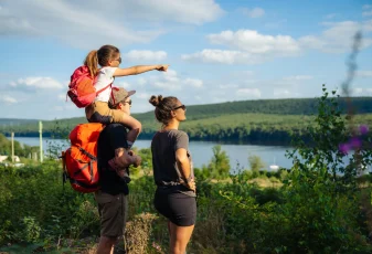 Randonnée en famille au lac des Vieilles-Forges