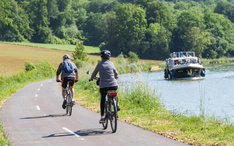 Cyclists on the South Ardennes greenway - Bicycles