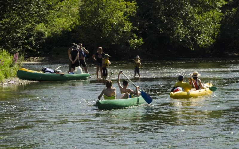 Canoë sur la Semoy dans les Ardennes