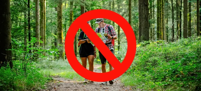 Arrêté d'interdiction de promenade en forêts communales